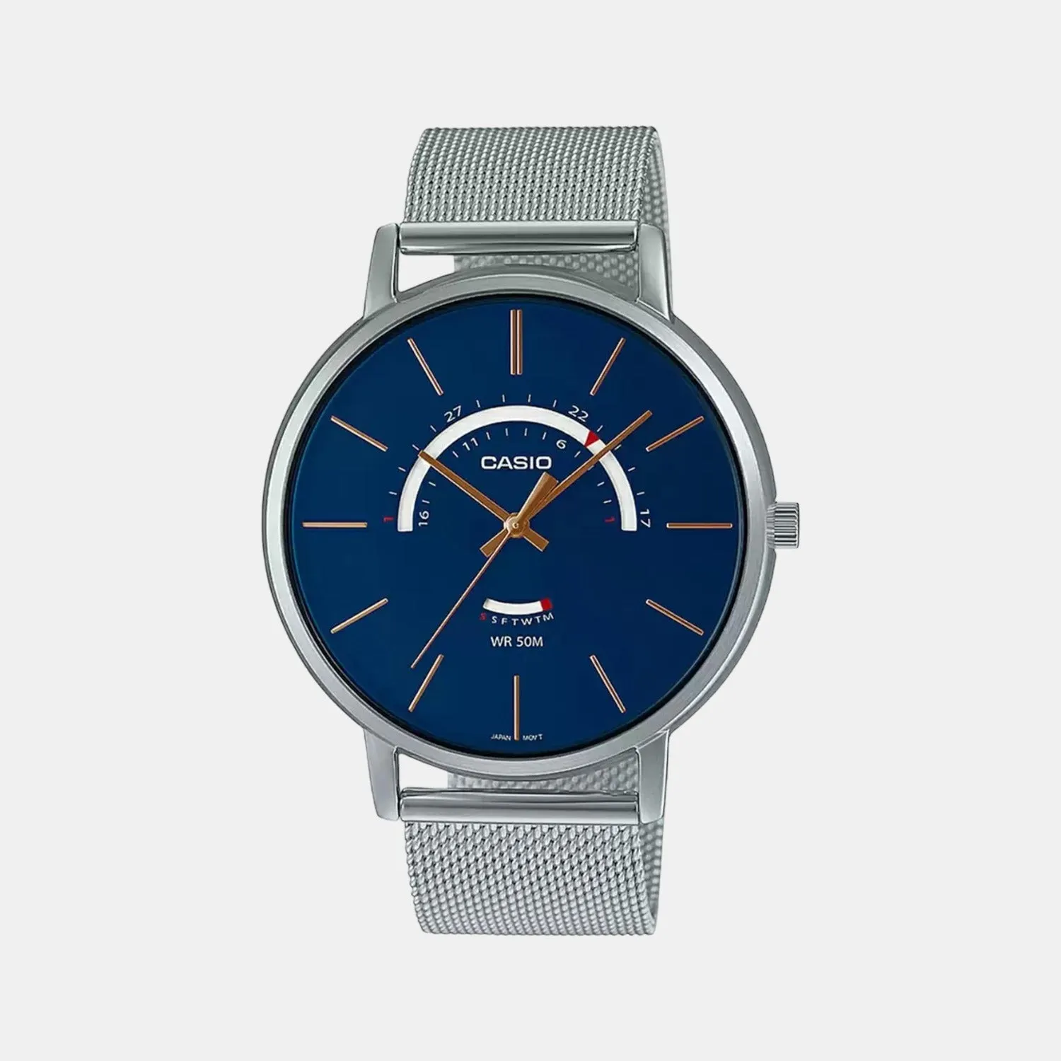 Enticer Men's Analog Stainless Steel Watch A1880 - MTP-B105M-2AVDF
