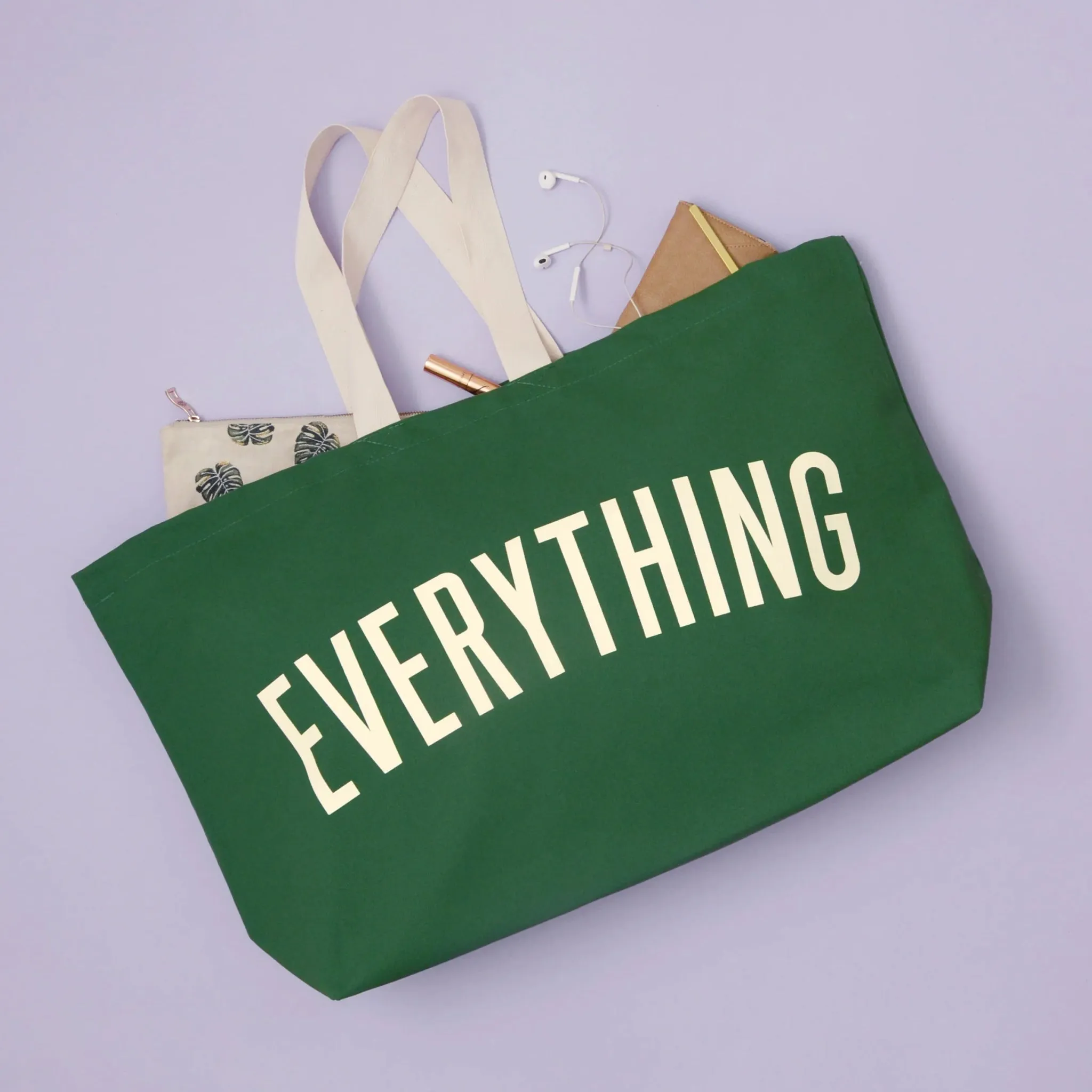 Everything - Forest Green REALLY Big Bag by Alphabet Bags