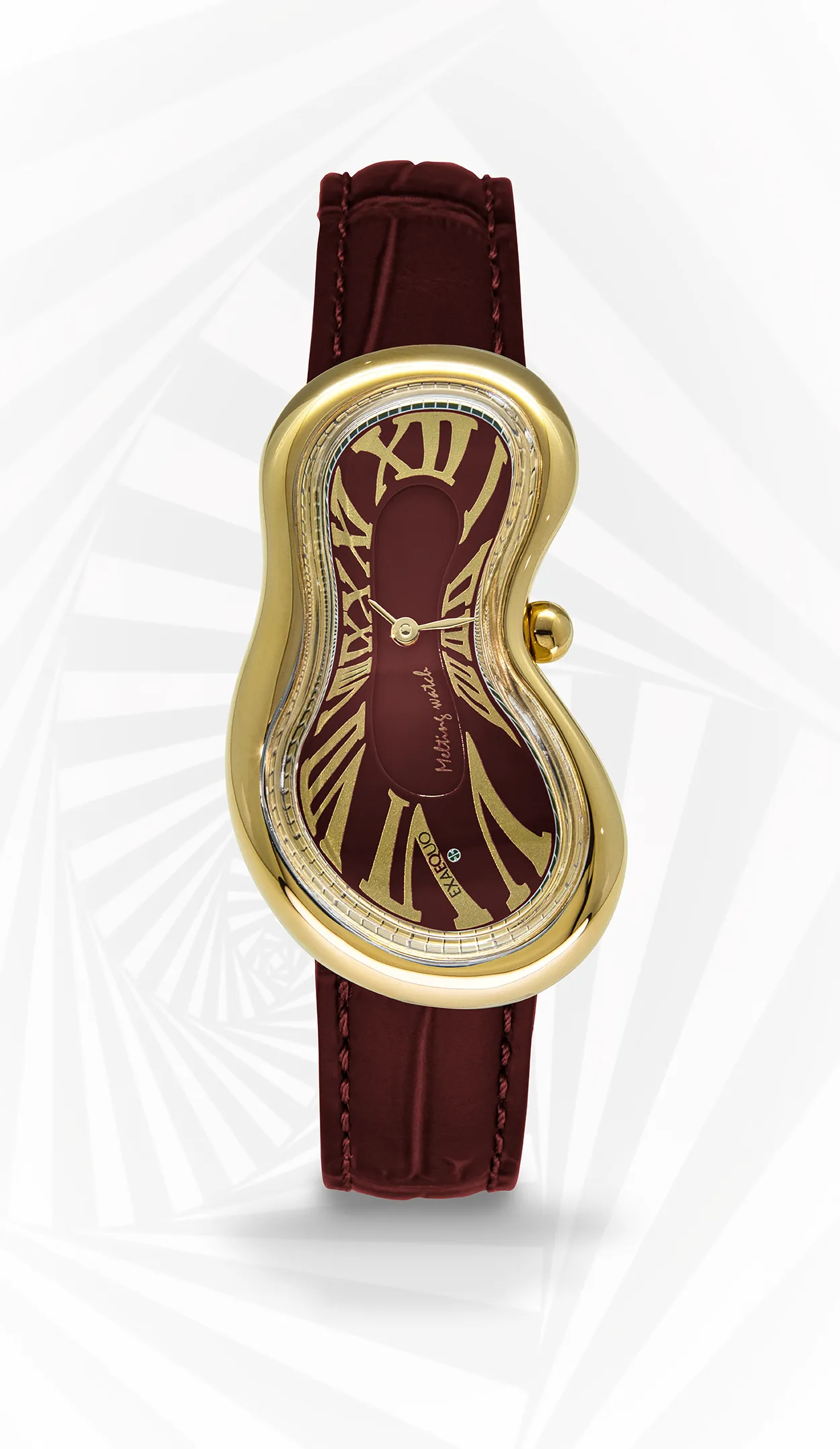 EXAEQUO Melting Watch Italian Burgundy PVDYG