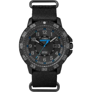 Expedition Rugged Resin Slip-Thru Watch - Black/Black