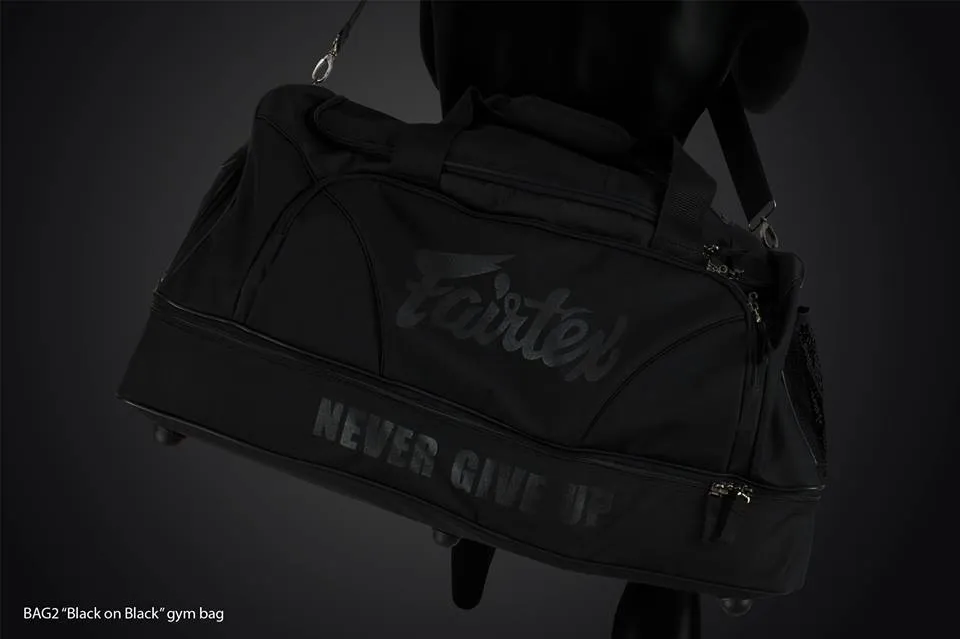 Fairtex BAG2 Gym Duffle Equipment Bag - Stealth Black