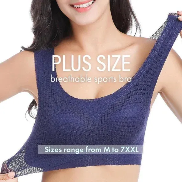 FashionFad? Plus Sized Breathable Sports Bra