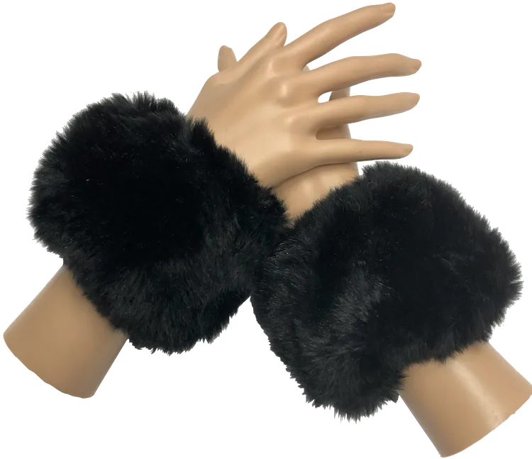 Faux Fur Cuff Set