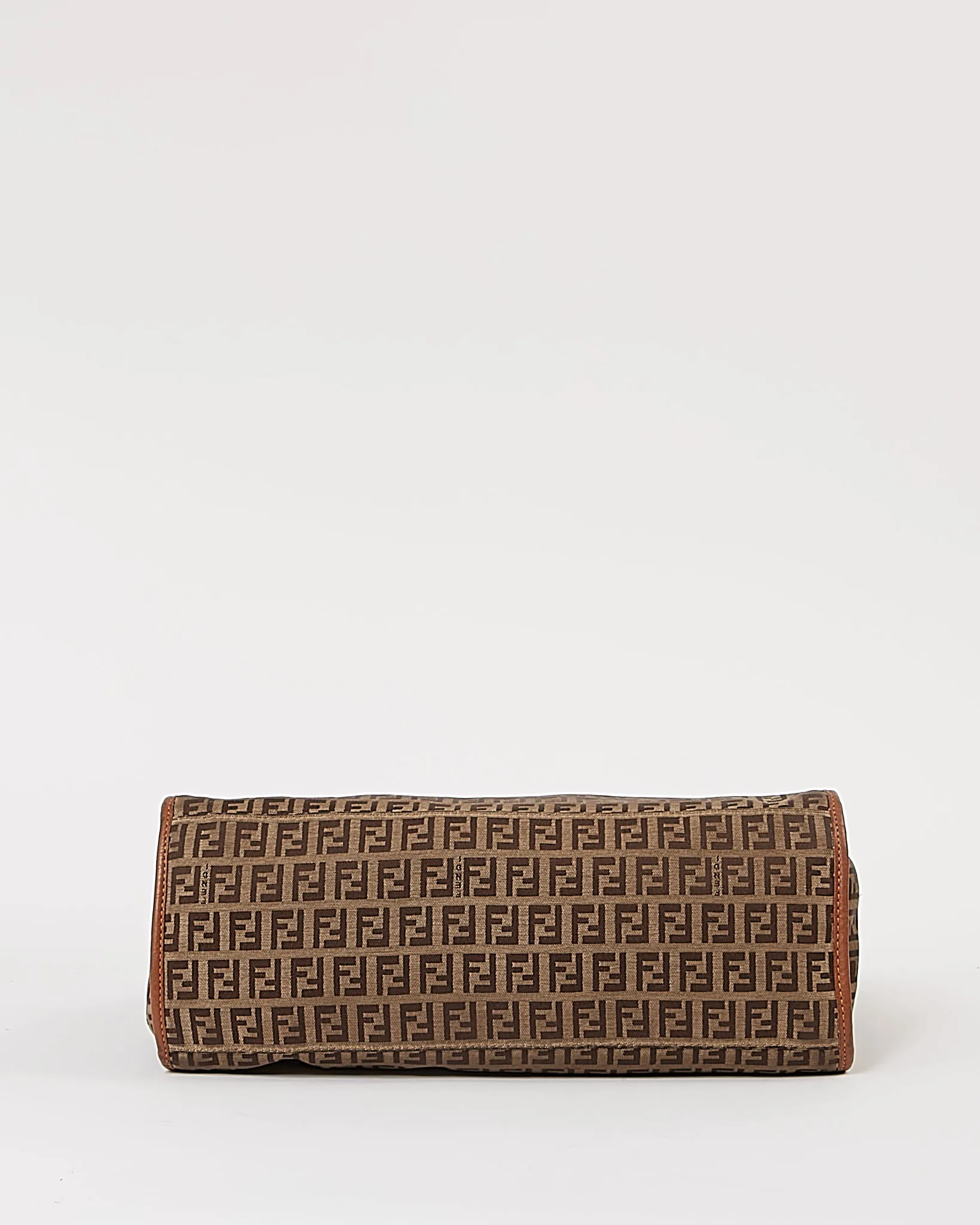 Fendi Brown Zucchino Print Canvas Tote Bag