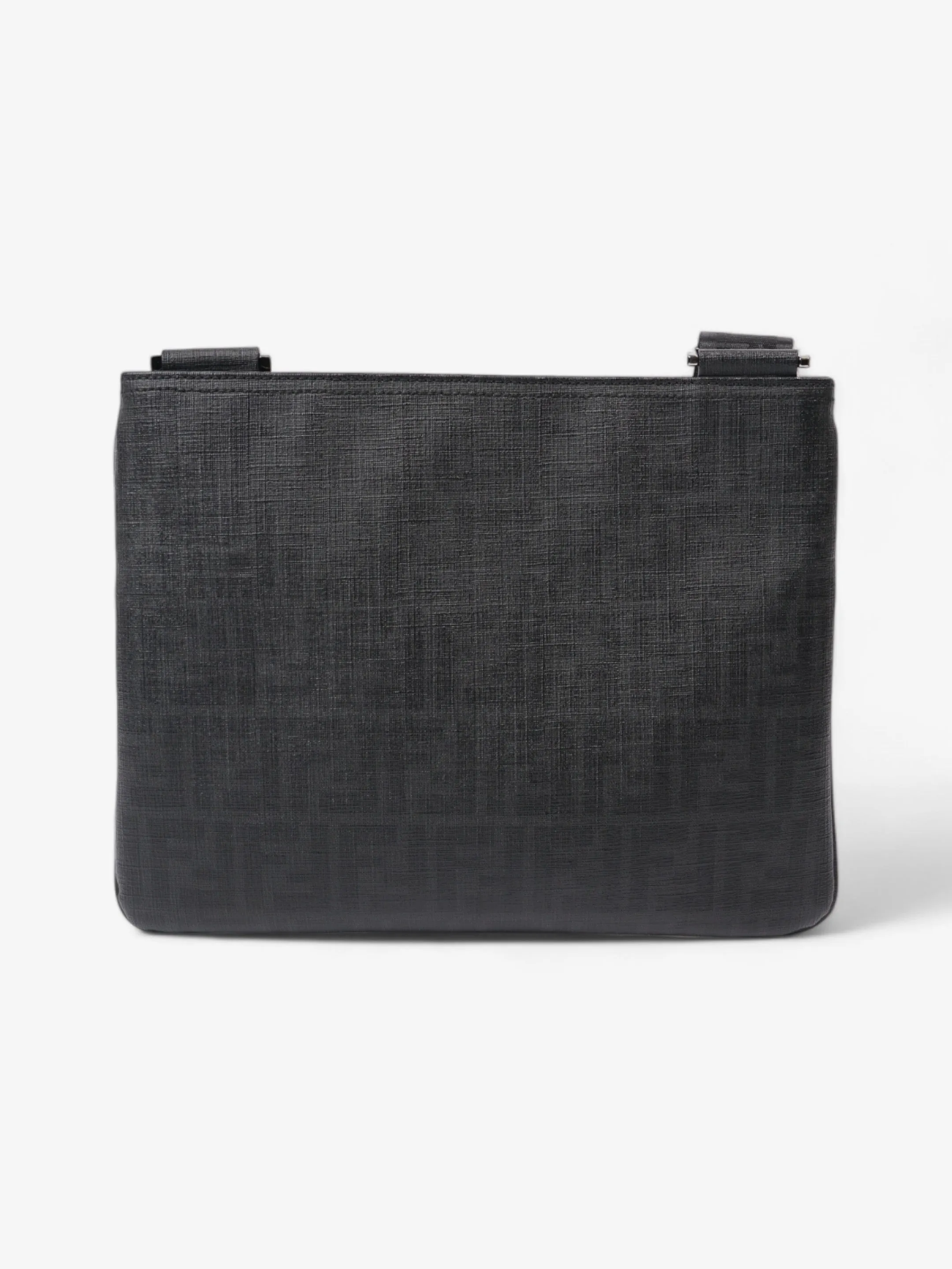 Fendi Zucca Shoulder Bag Black Canvas
