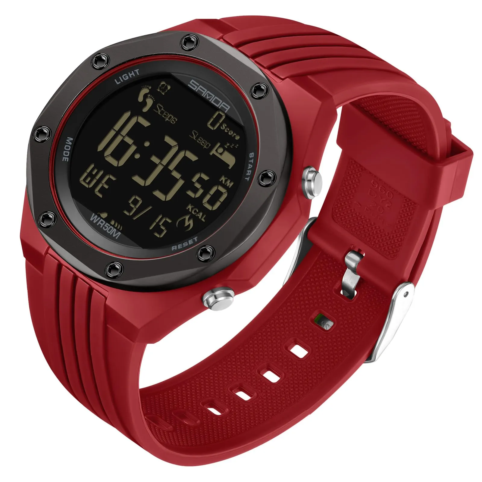 Findtime Mens Sports Watch - Military, Tactical & Digital Watches for Men, Waterproof, Pedometer, Step Counter for Calories, Distance