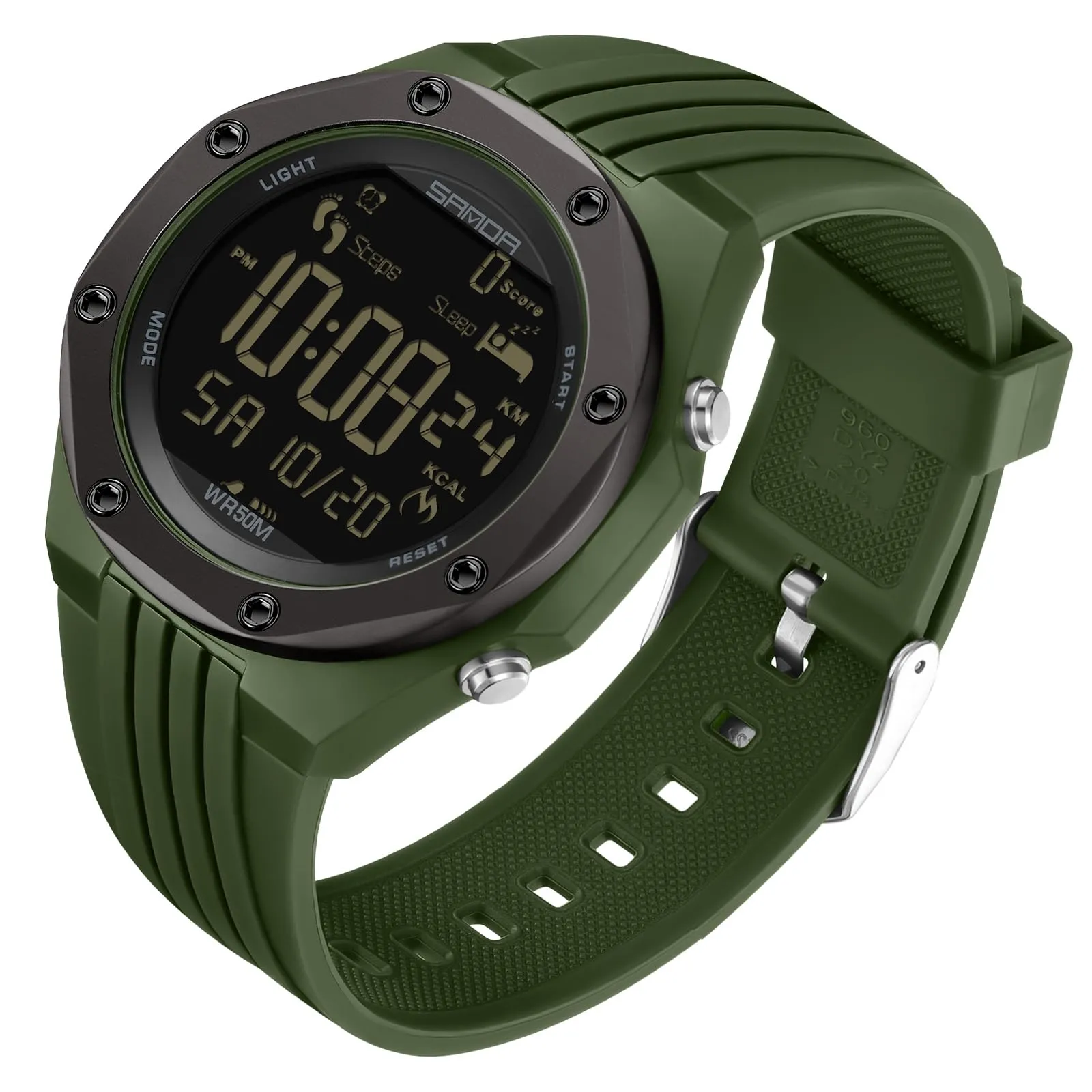 Findtime Mens Sports Watch - Military, Tactical & Digital Watches for Men, Waterproof, Pedometer, Step Counter for Calories, Distance