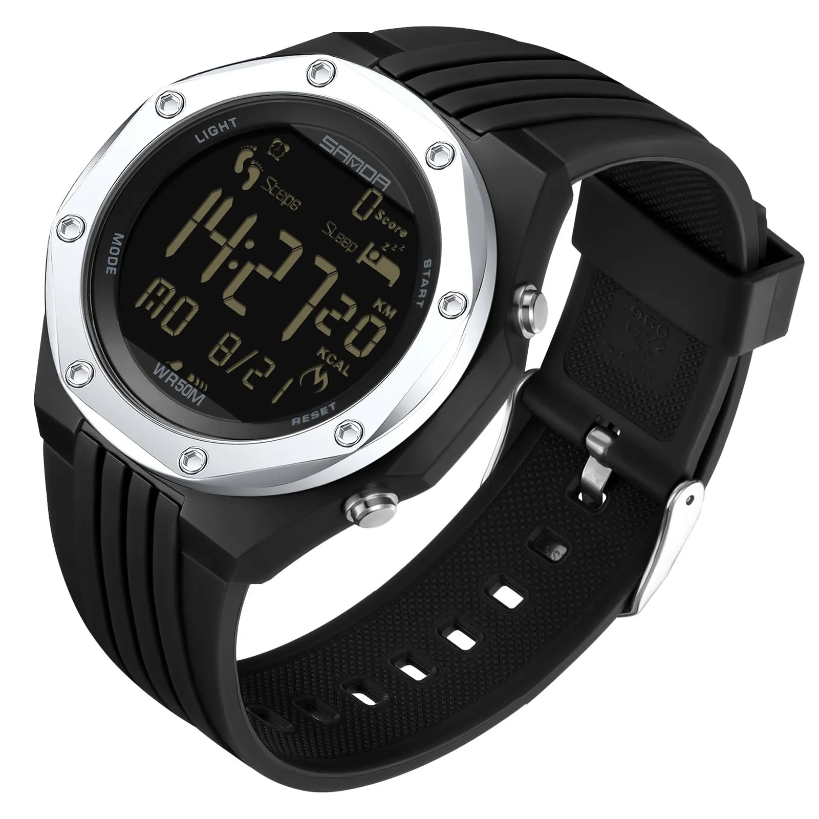 Findtime Mens Sports Watch - Military, Tactical & Digital Watches for Men, Waterproof, Pedometer, Step Counter for Calories, Distance
