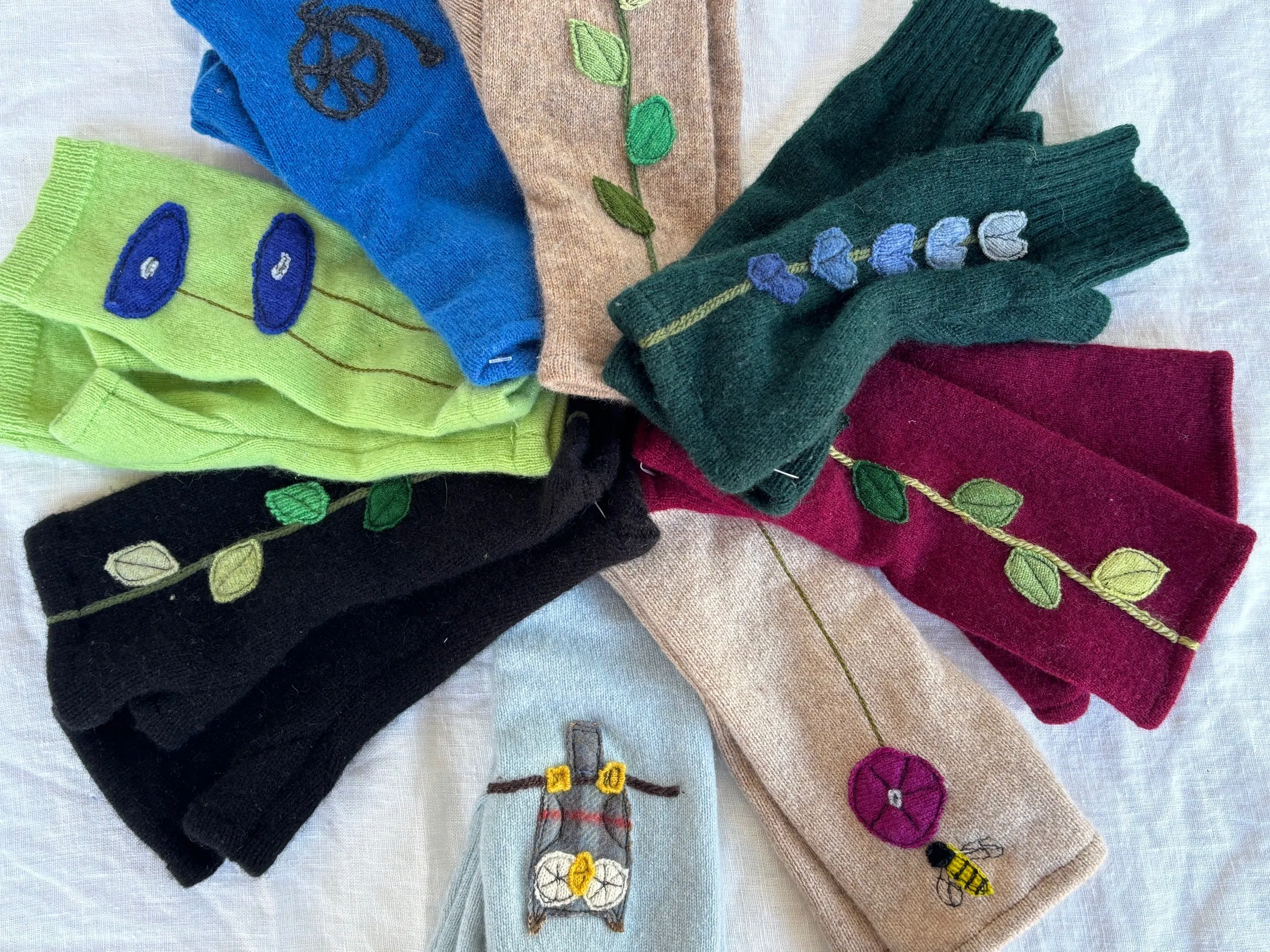 Fingerless Cashmere Gloves