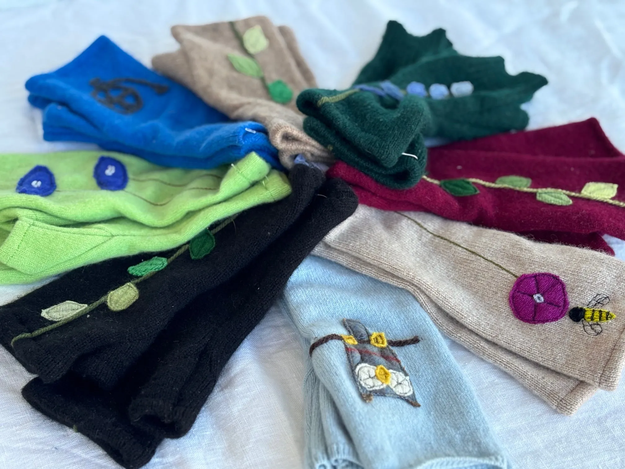 Fingerless Cashmere Gloves