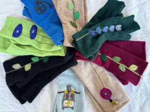 Fingerless Cashmere Gloves