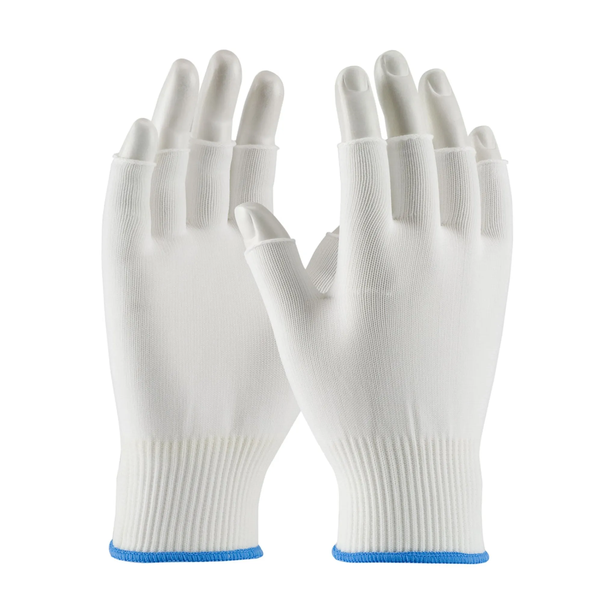 Fingerless Nylon String Knit Gloves