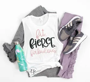 {Fit. Fierce. Fabulous.} Festival Muscle Tank