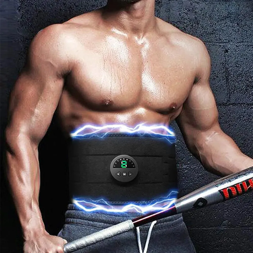 Fitness Vibration Belt with 6 Modes & 9 Vibration Frequencies, USB Fast Charging