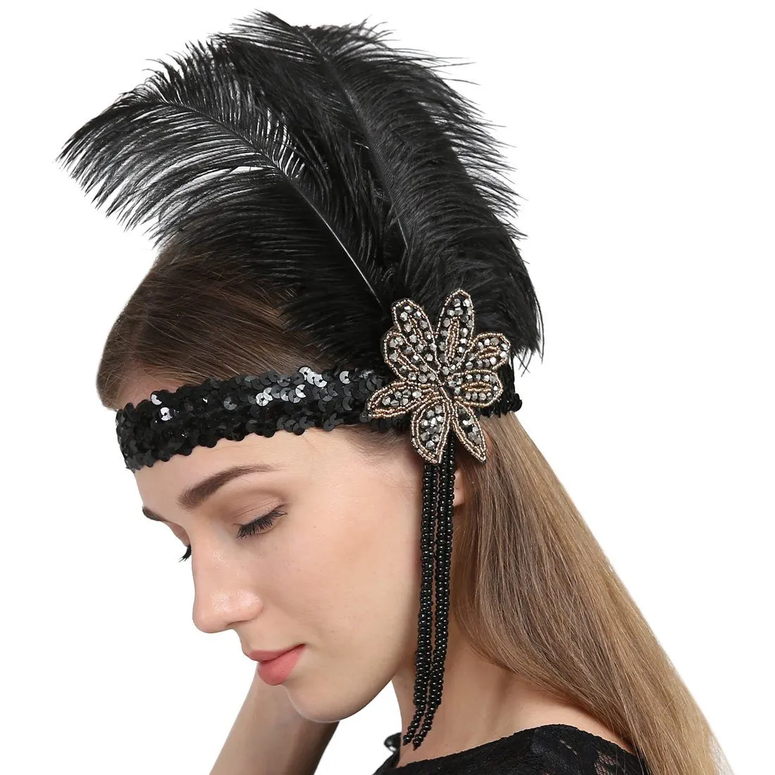 Flapper Accessories 1920s Great Gatsby Headpiece|JaosWish