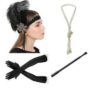Flapper Accessories 1920s Great Gatsby Headpiece|JaosWish