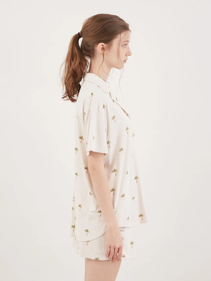 Fruit Motif Loungewear Sleep Shirt