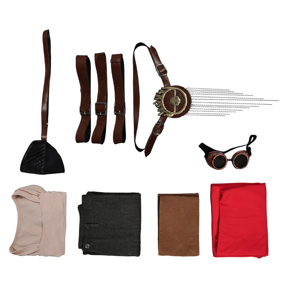 Furiosa: A Mad Max Saga Furiosa Red Set Cosplay Costume Outfits Halloween Carnival Suit