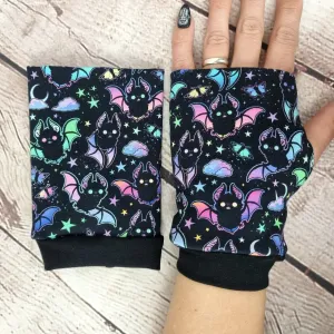 Galactic bats fingerless gloves