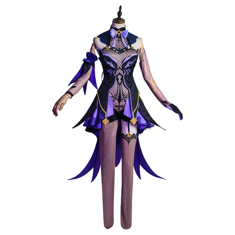 Game Genshin Impact Halloween Carnival Costume Fischl Cosplay Costume Outfits