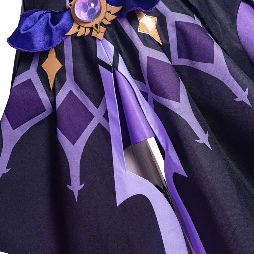 Game Genshin Impact Halloween Carnival Costume Fischl Cosplay Costume Outfits