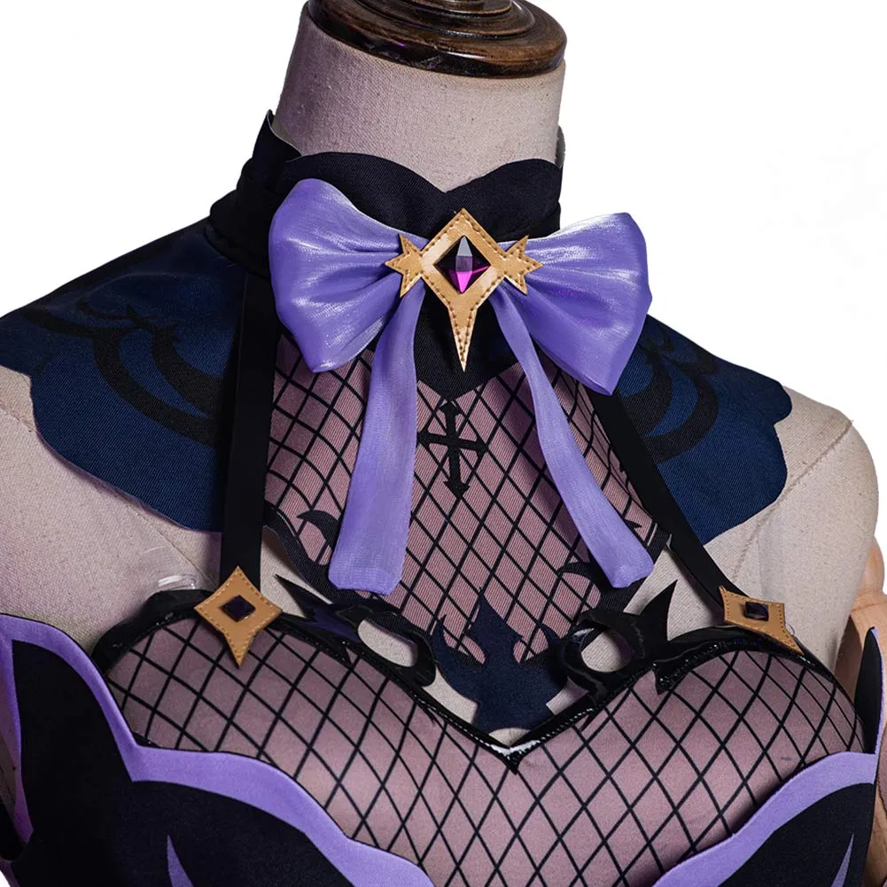 Game Genshin Impact Halloween Carnival Costume Fischl Cosplay Costume Outfits