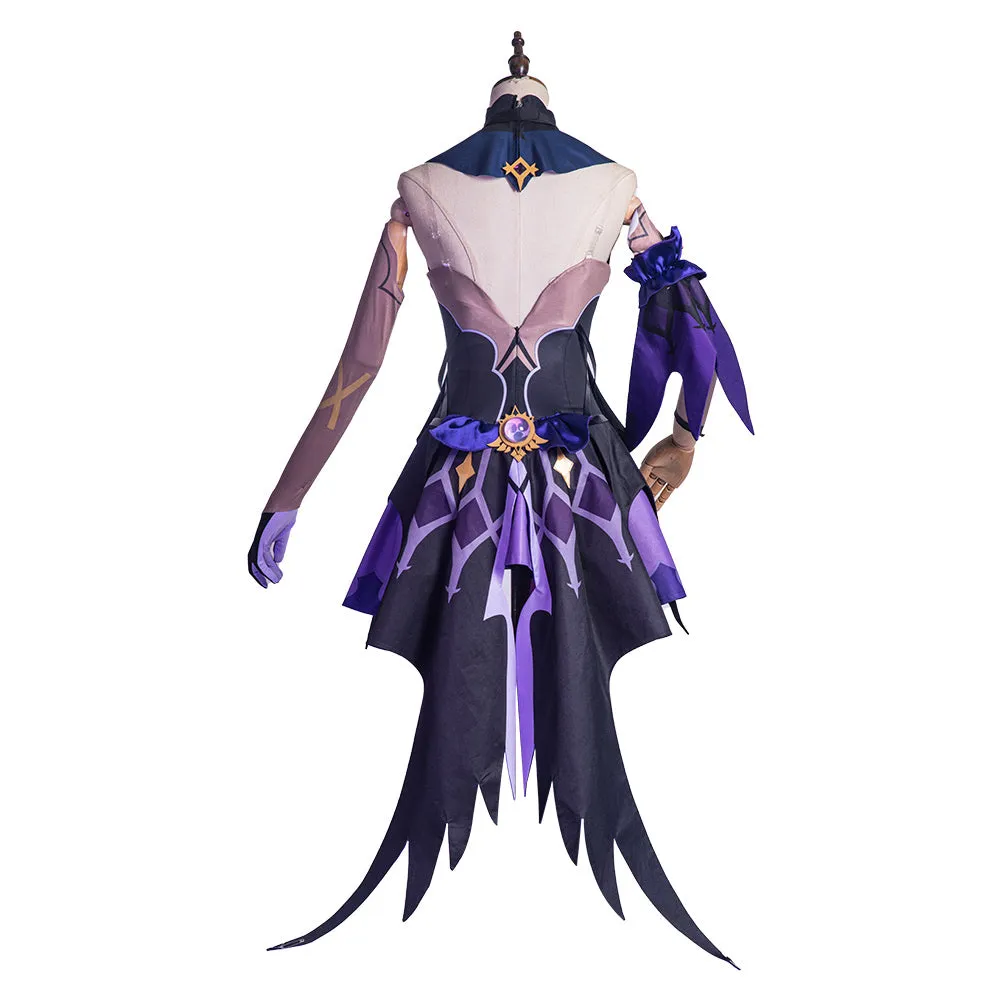 Game Genshin Impact Halloween Carnival Costume Fischl Cosplay Costume Outfits