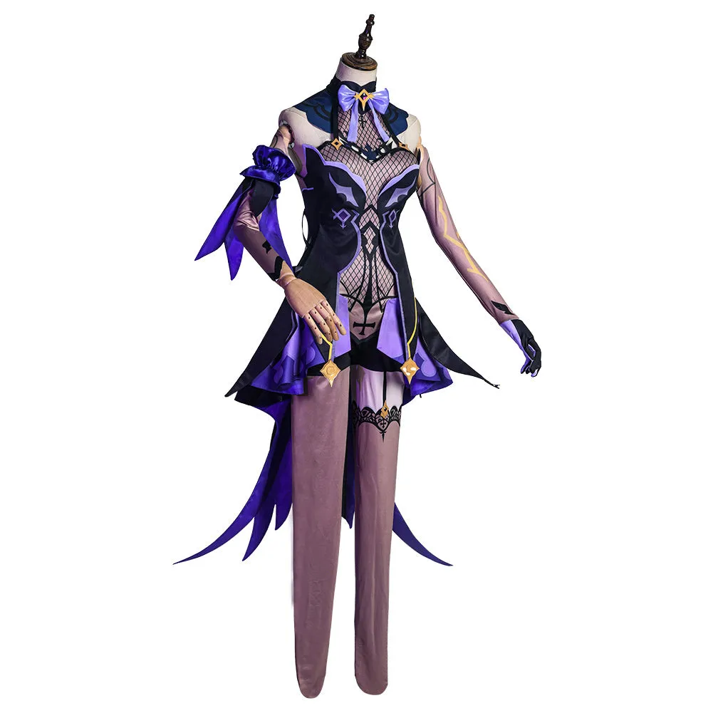 Game Genshin Impact Halloween Carnival Costume Fischl Cosplay Costume Outfits