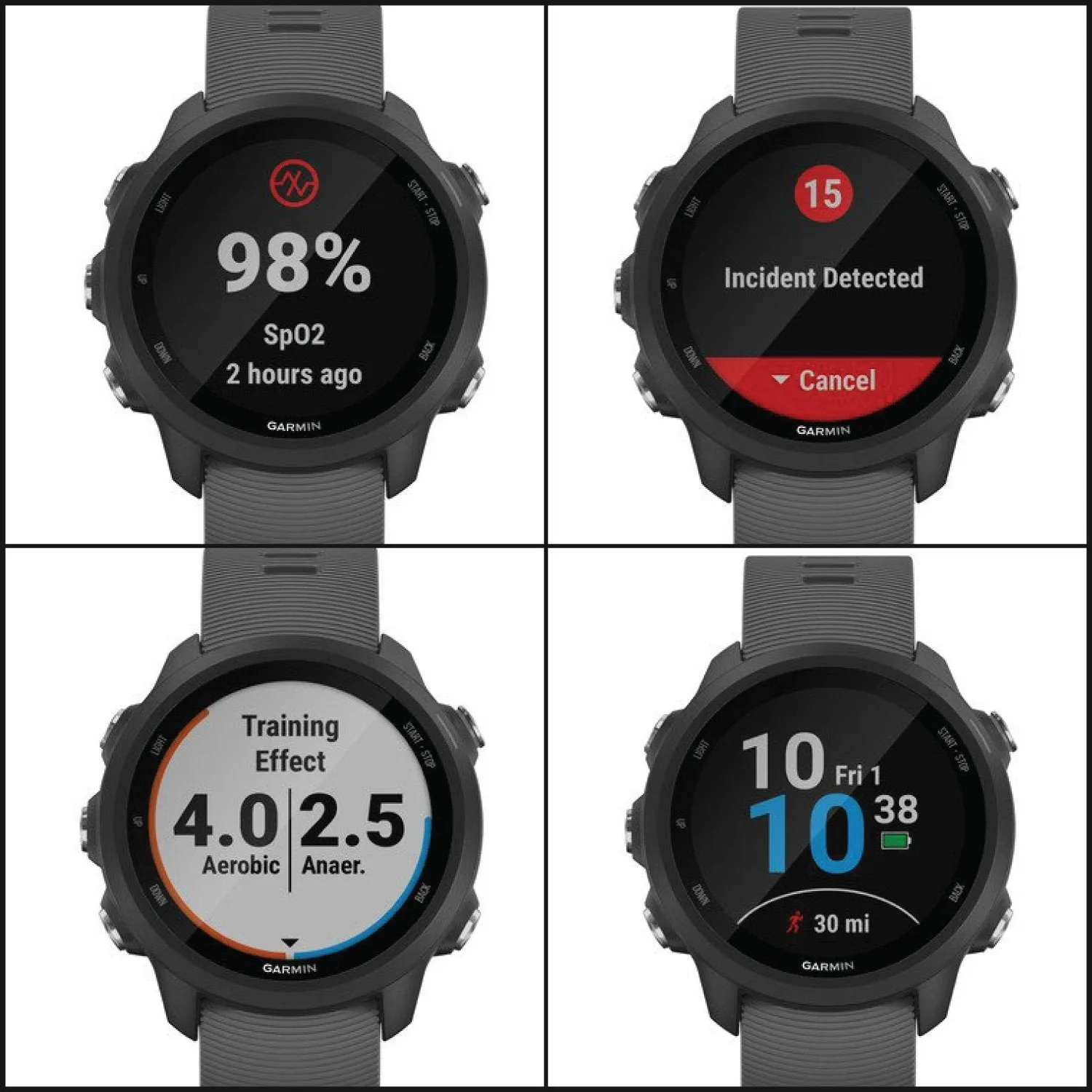 Garmin Forerunner 245 Running SmartWatch Black Slate