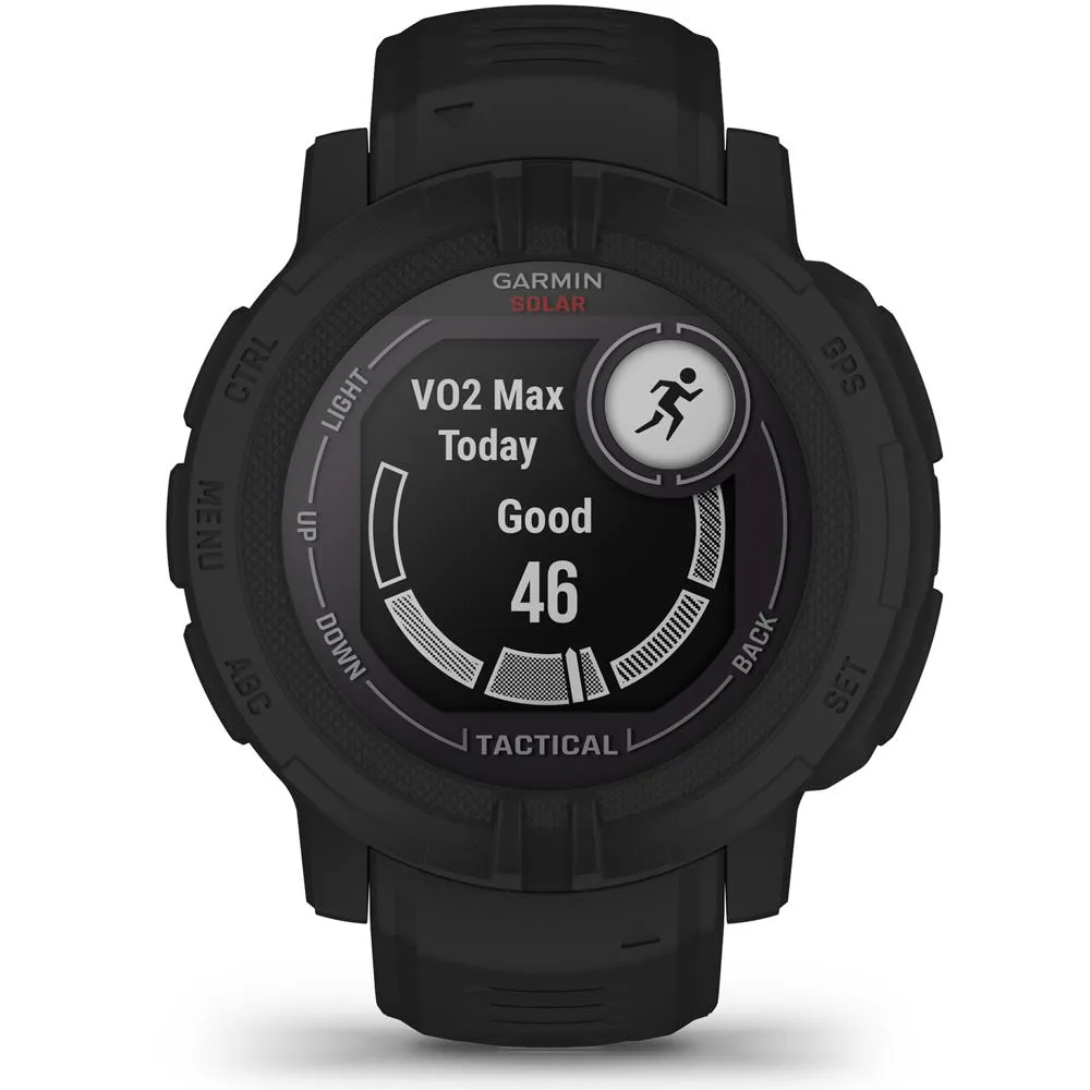 Garmin Instinct 2 Solar Smartwatch, Tactical Edition, Black   Accessories Bundle
