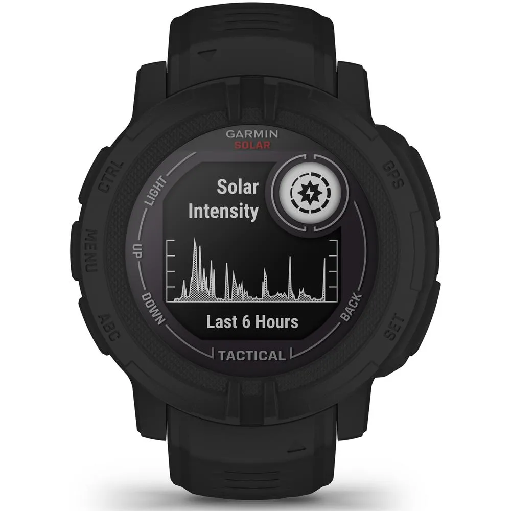 Garmin Instinct 2 Solar Smartwatch, Tactical Edition, Black   Accessories Bundle