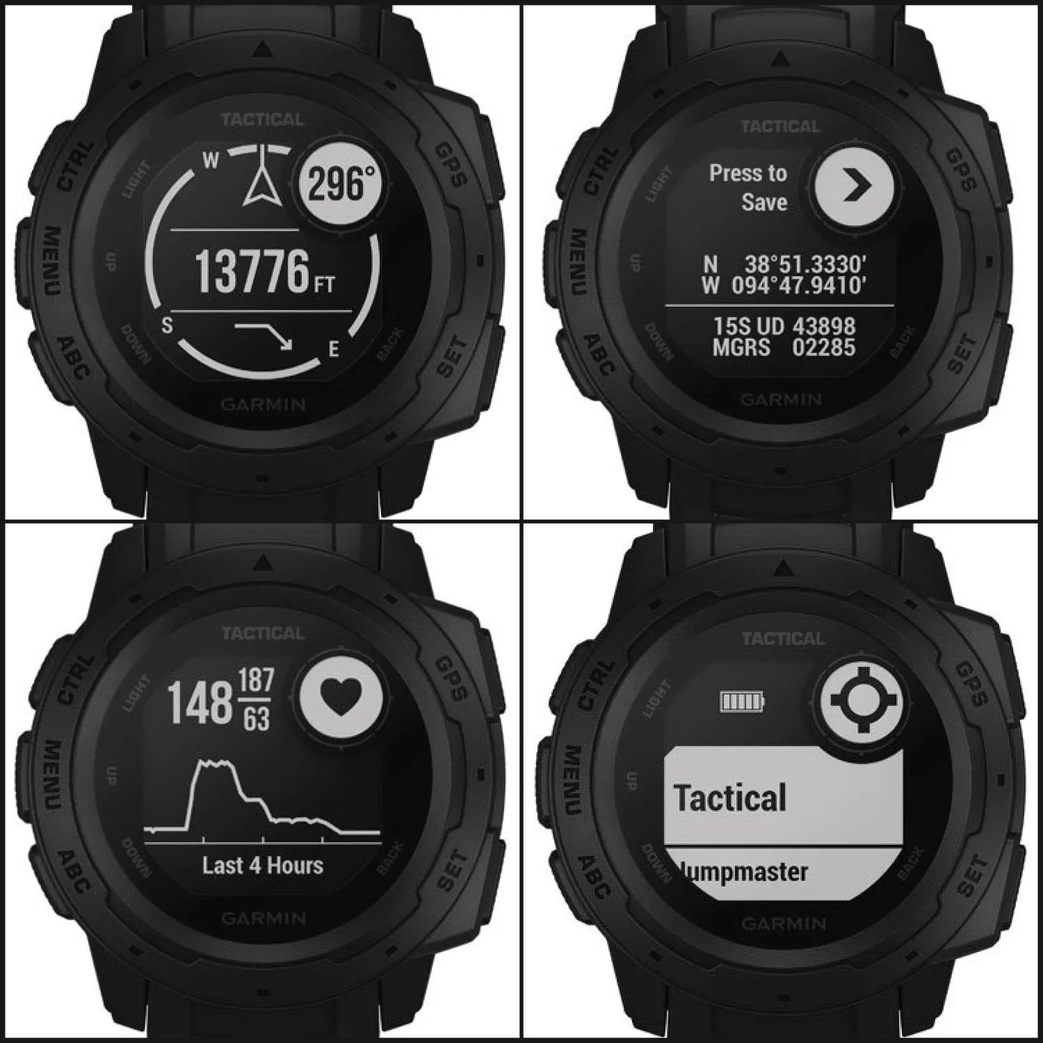 Garmin Instinct Tactical Edition Black