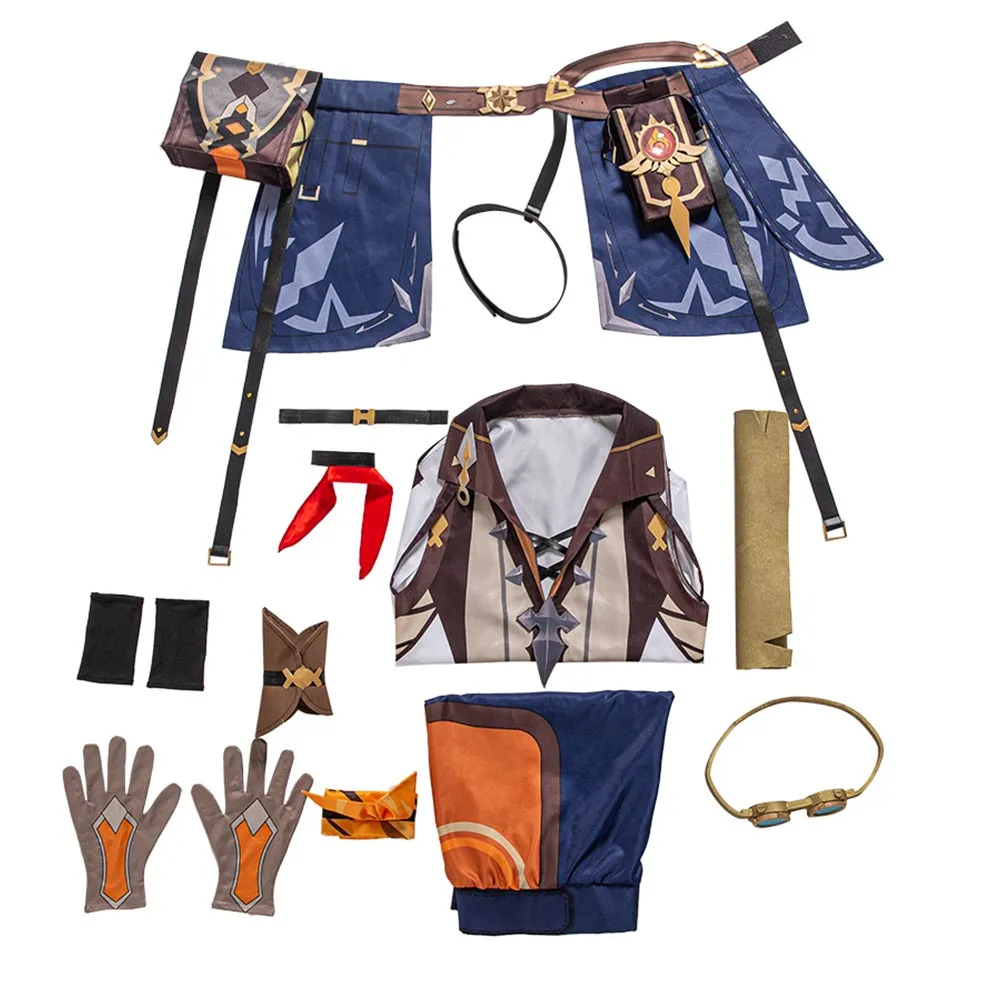 Genshin Impact Bennett Cosplay Costume Halloween Carnival Suit