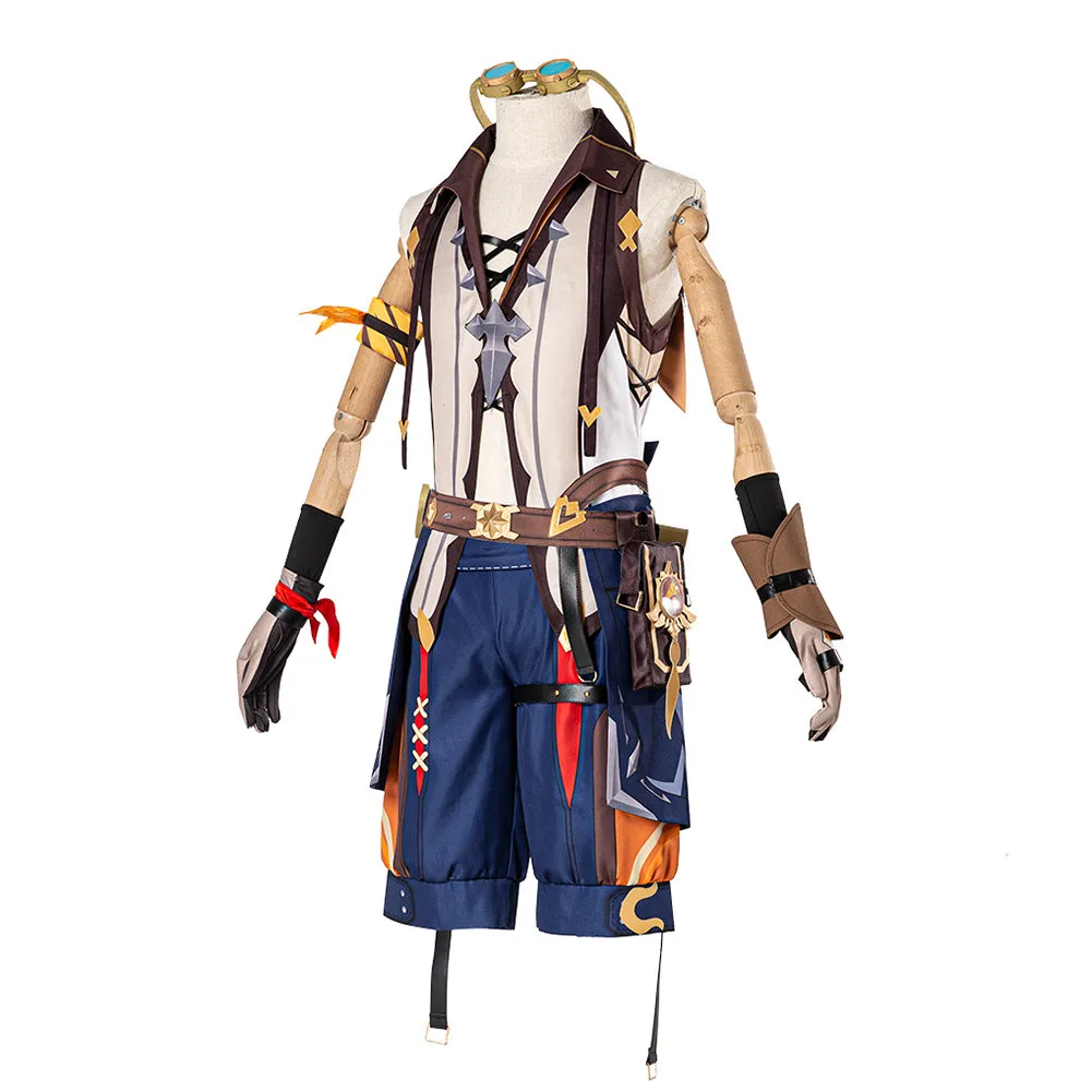 Genshin Impact Bennett Cosplay Costume Halloween Carnival Suit