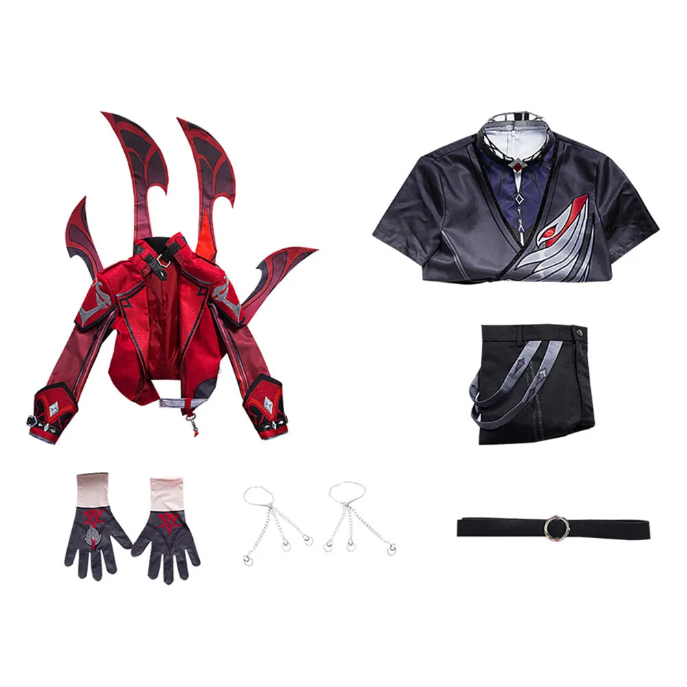 Genshin Impact Diluc Ragnvindr New Skin Cosplay Costume Outfits Halloween Carnival Suit