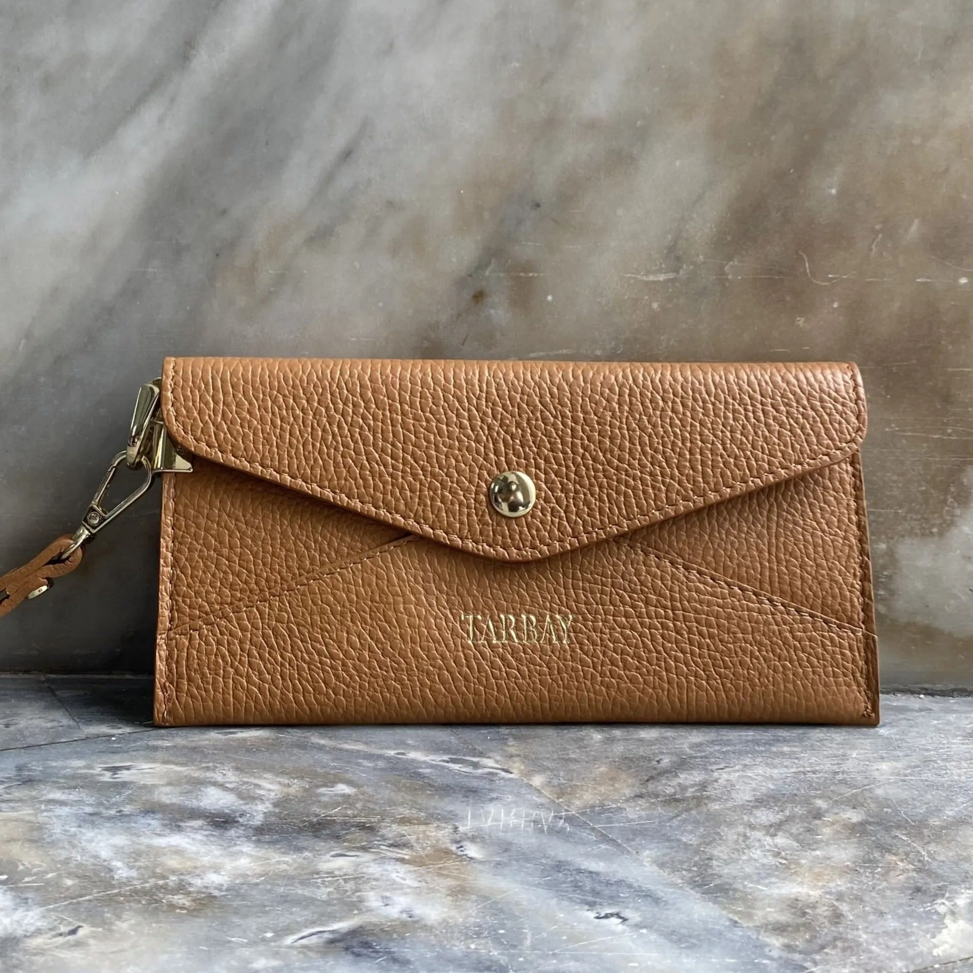 Genuine Leather Wallet #1 - Camel