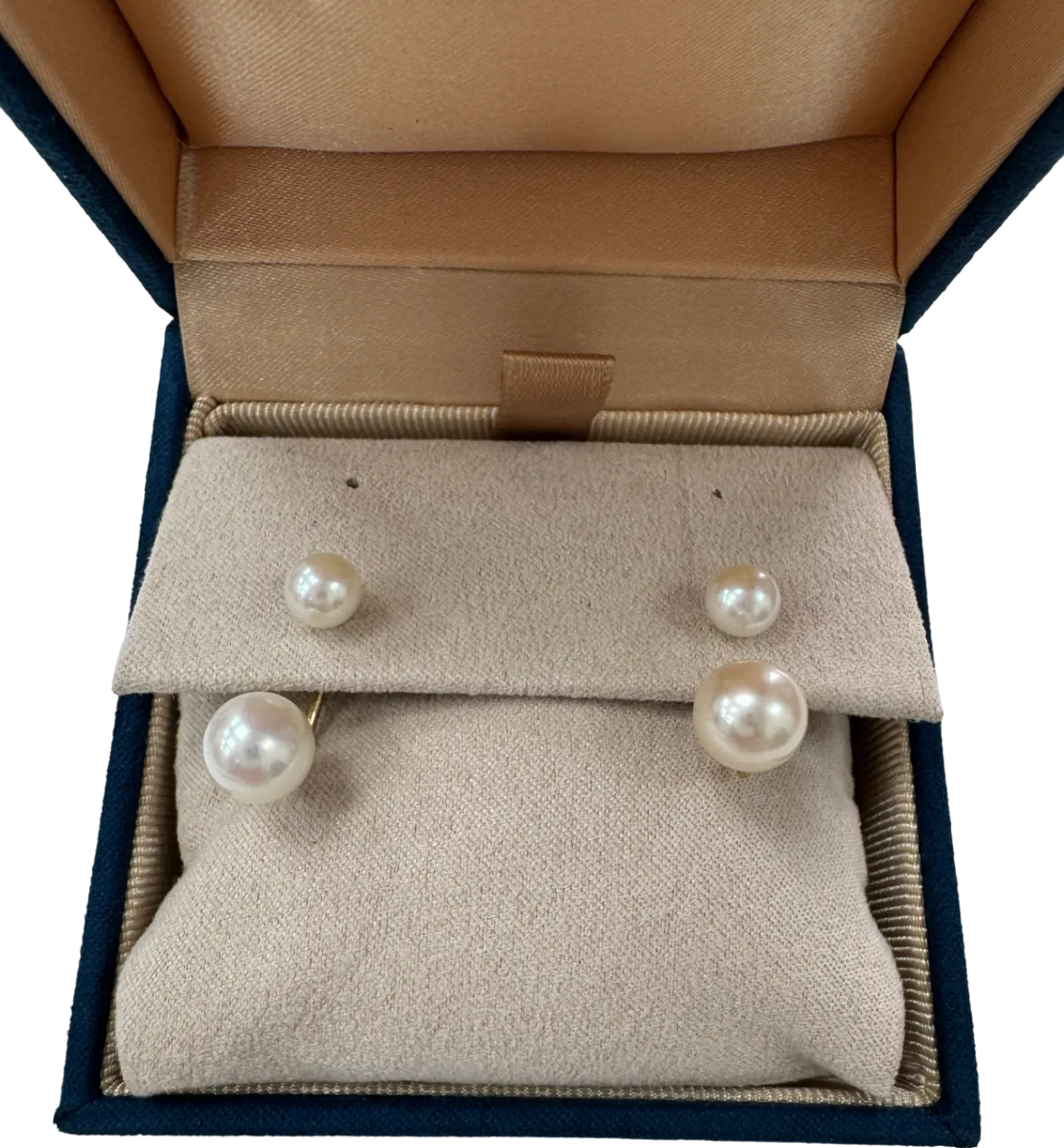 GINGIBERI Real 18k Yellow Gold And Pearl Earrings