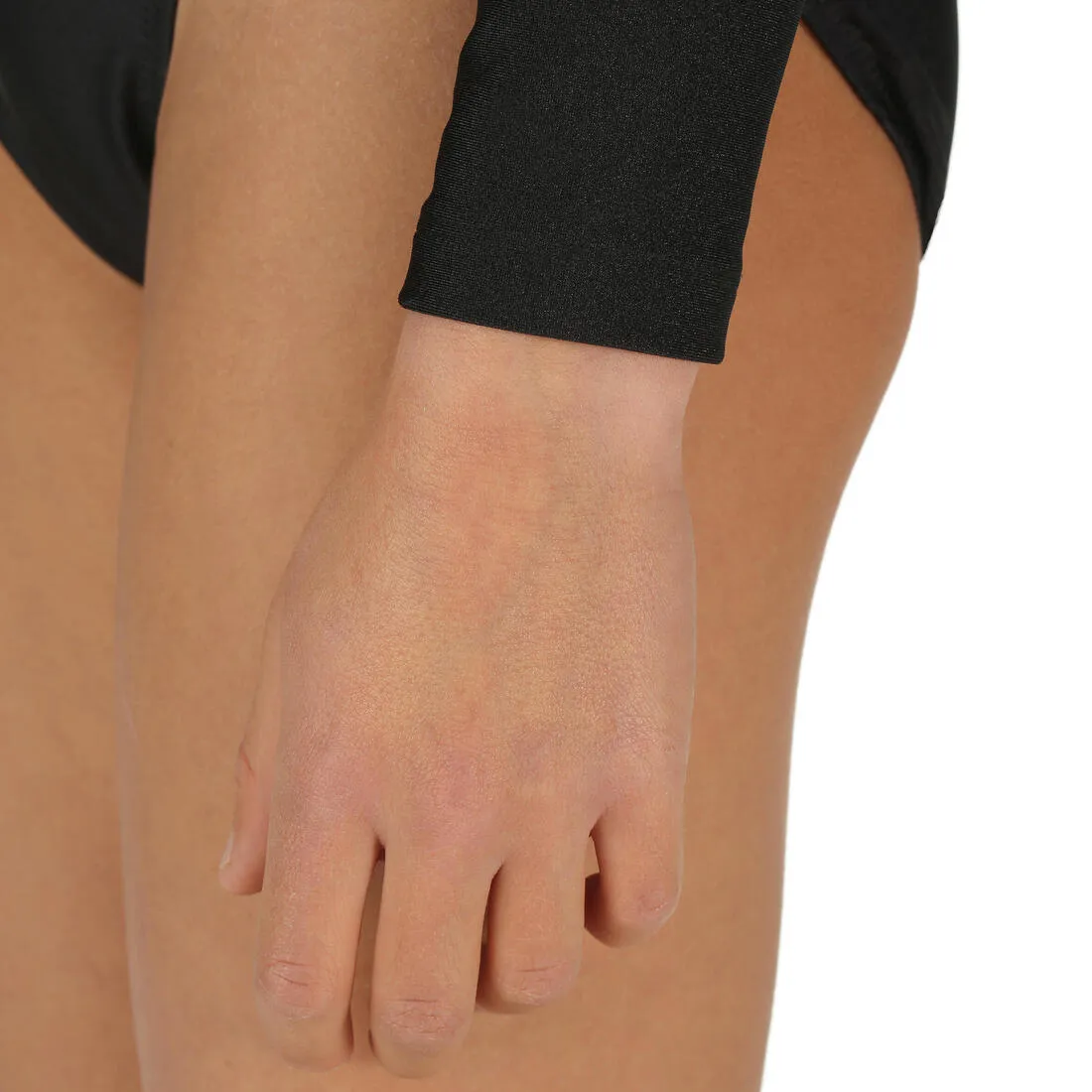 Girls' Long Sleeve Gym Leotard - Black/Blue
