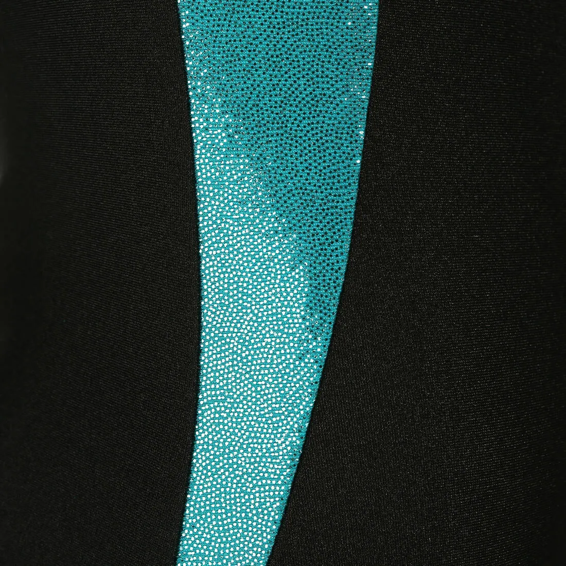 Girls' Long Sleeve Gym Leotard - Black/Blue