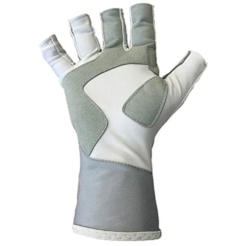 Glacier Glove Islamorada Gray Sungloves, Small