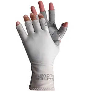 Glacier Glove Islamorada Gray Sungloves, Small