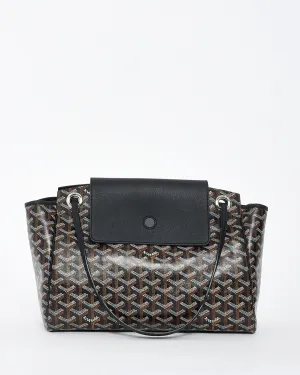 Goyard Black Goyardine Sac Rouette PM Bag