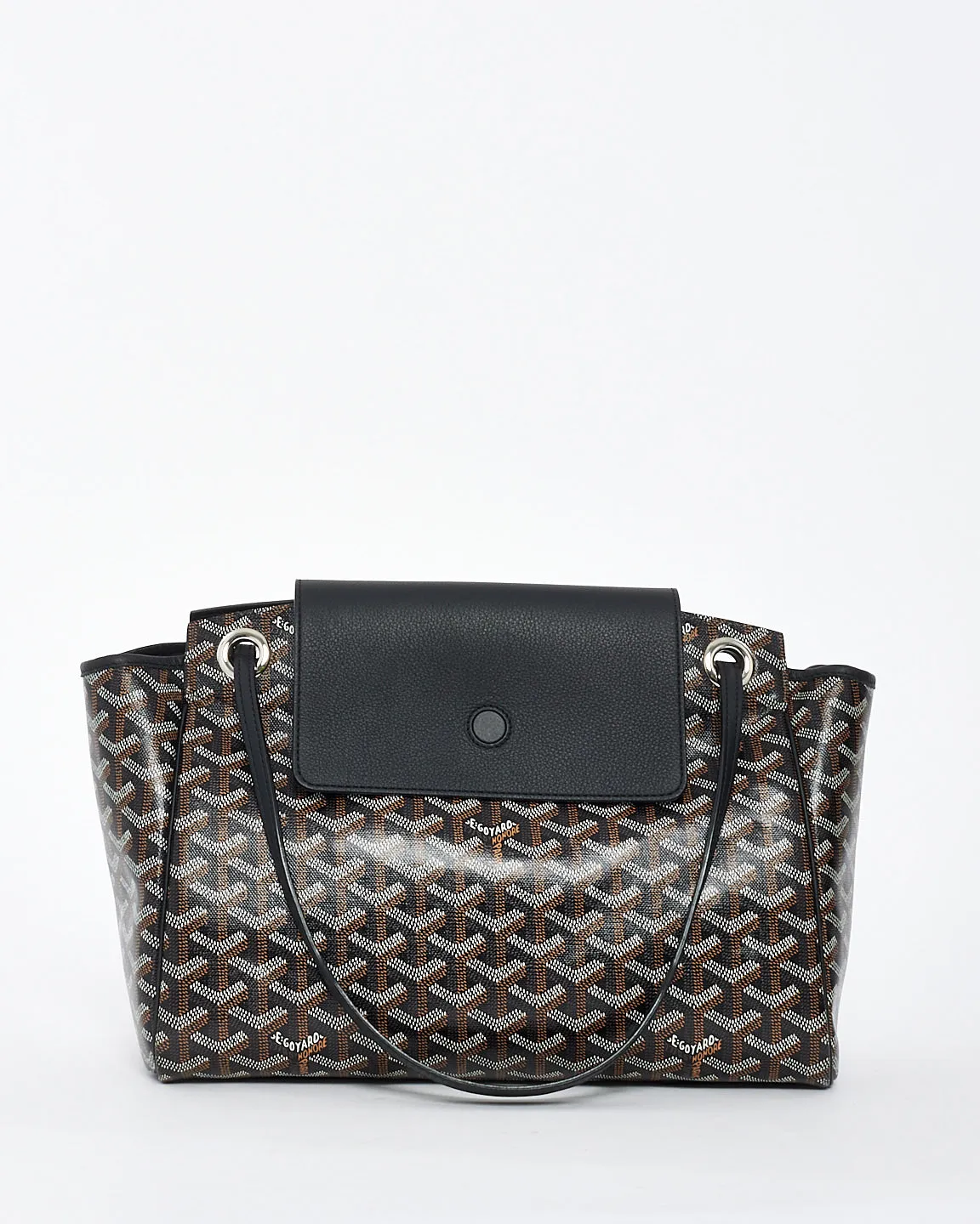 Goyard Black Goyardine Sac Rouette PM Bag
