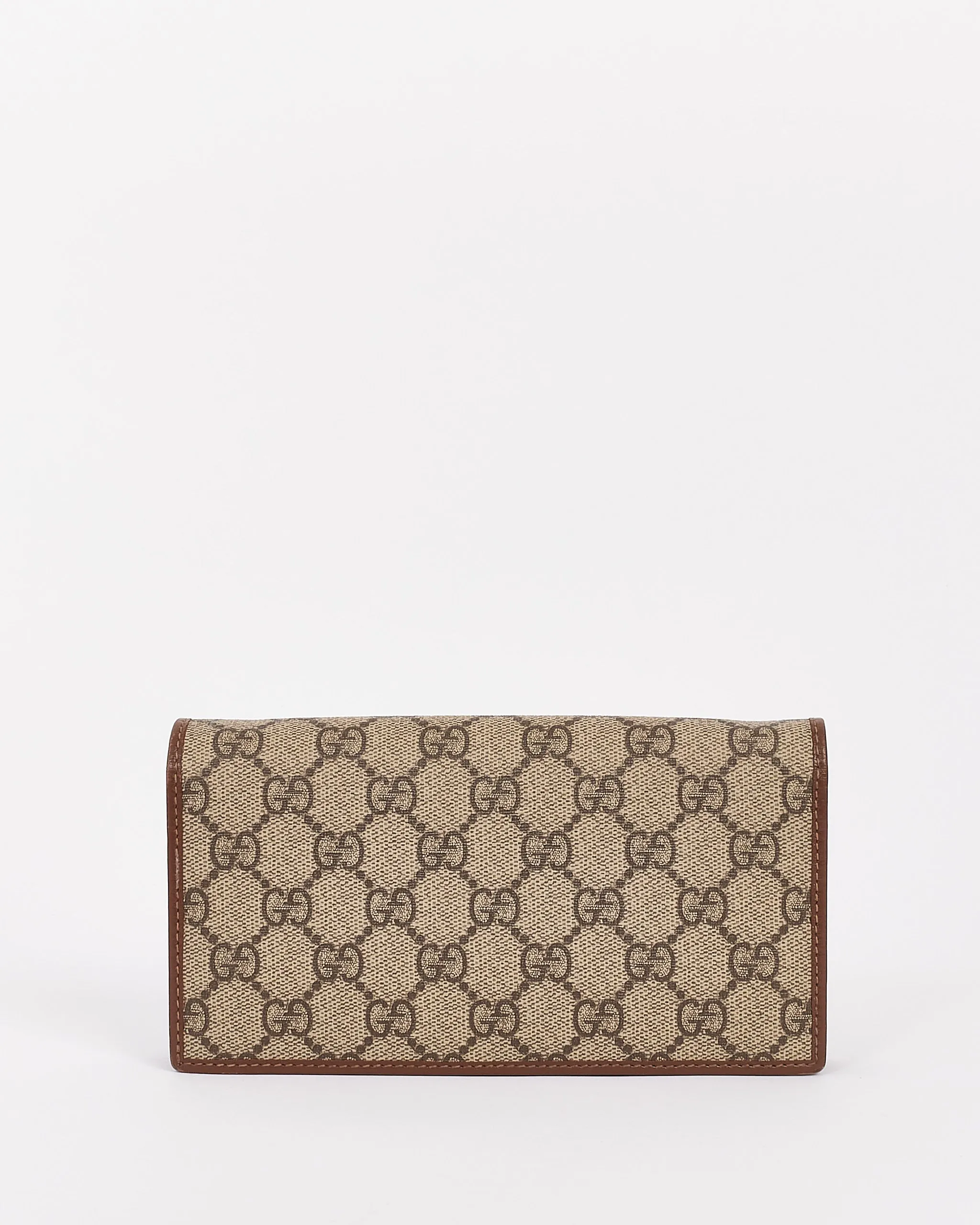 Gucci Beige Canvas Horsebit 1955 Wallet on Chain