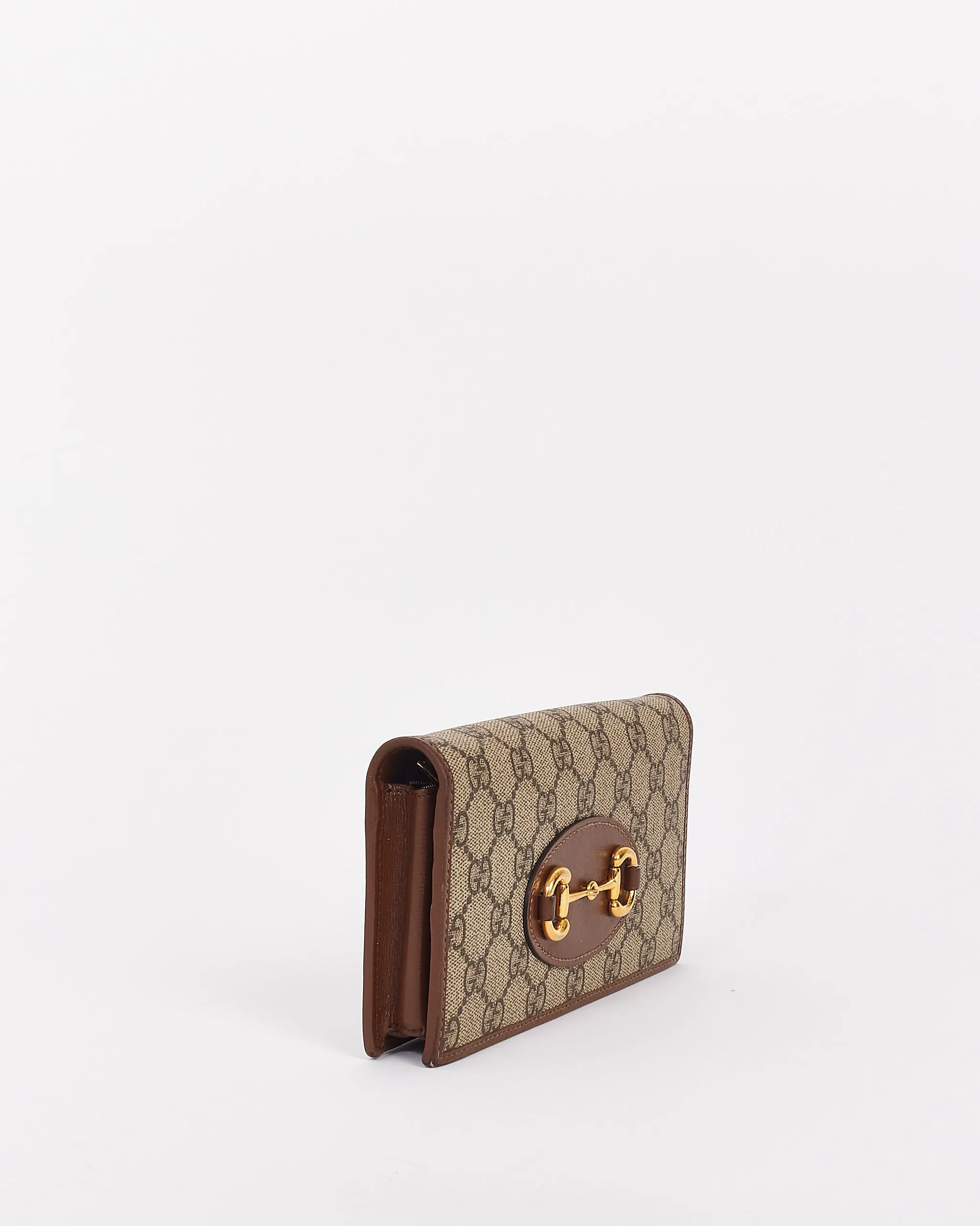 Gucci Beige Canvas Horsebit 1955 Wallet on Chain