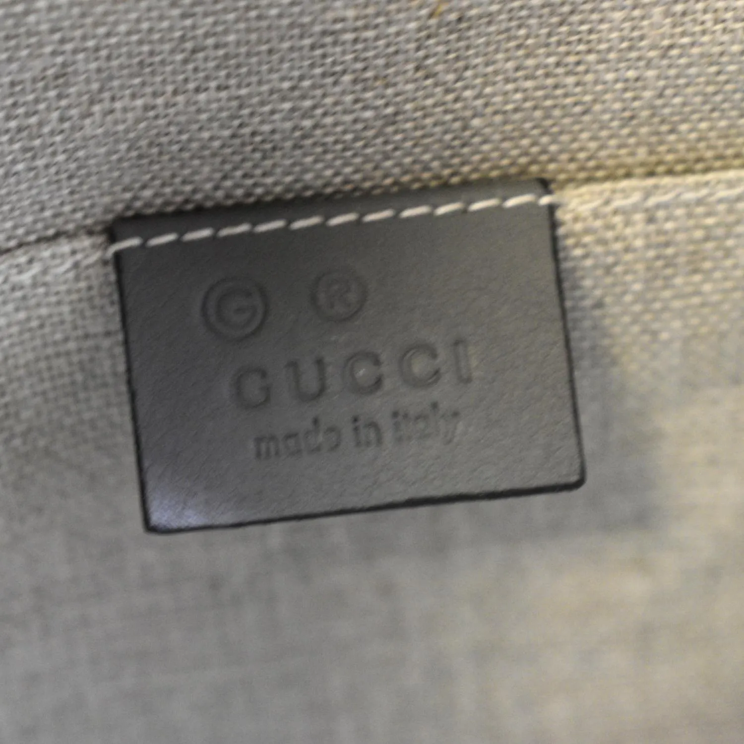 GUCCI Bree GG Leather Crossbody Bag Grey 449413