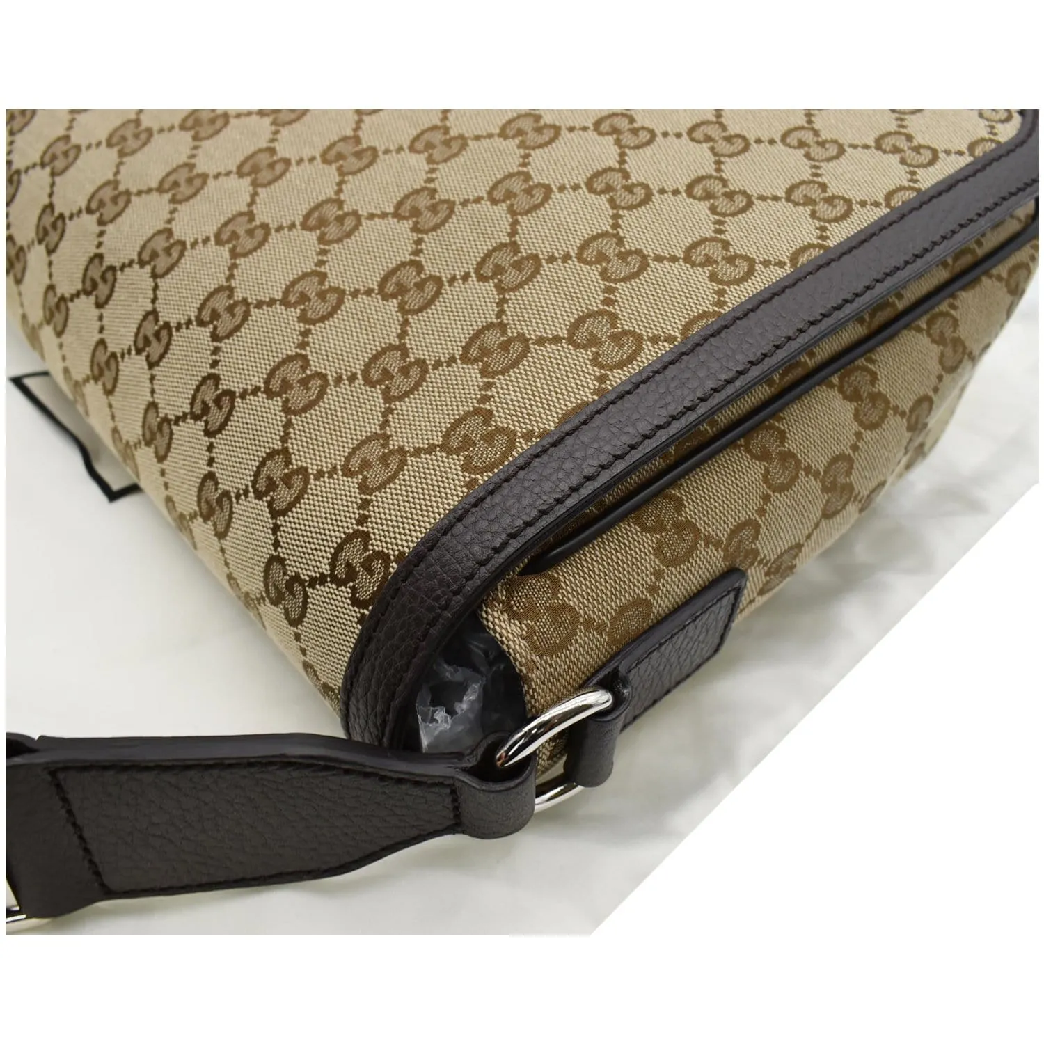 GUCCI GG Canvas Messenger Bag Dark Brown 449171 - 20% OFF
