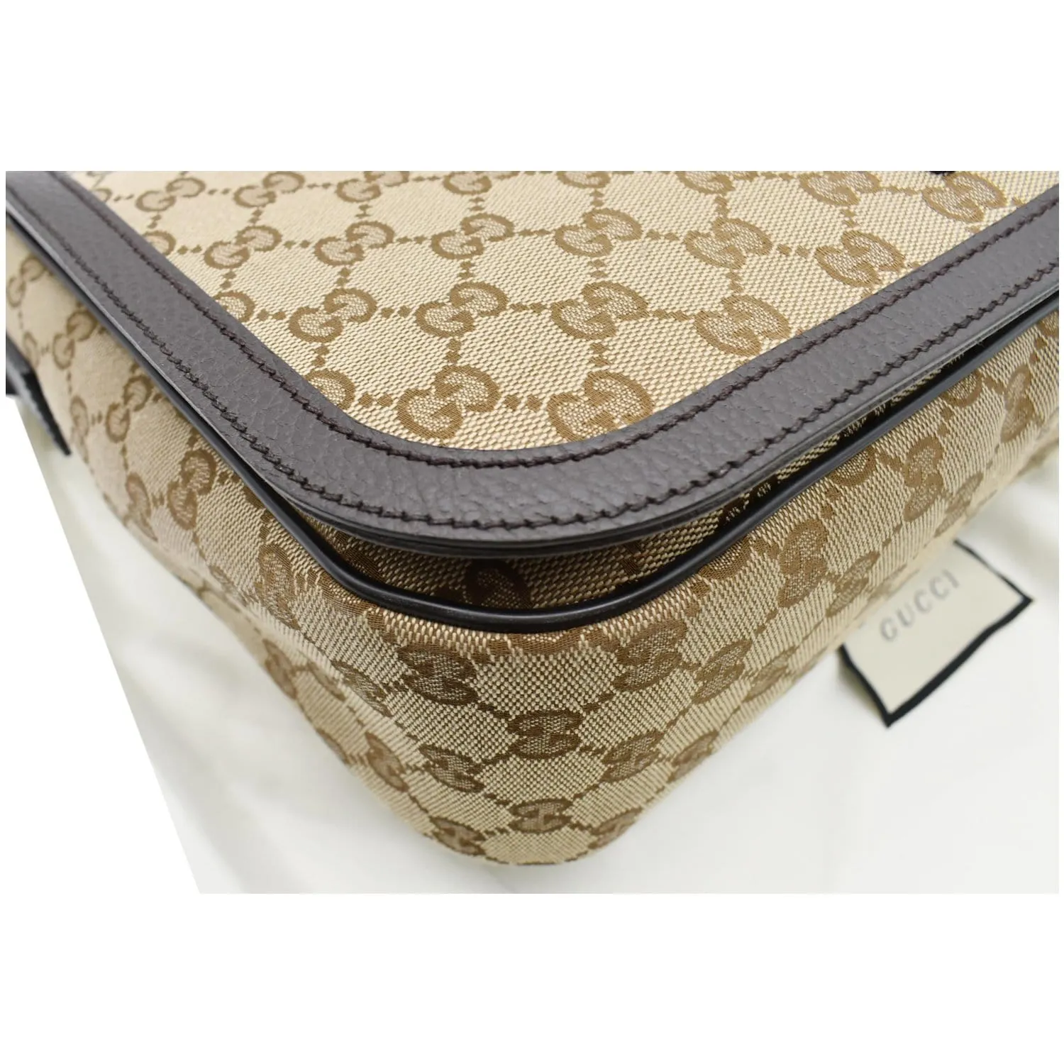 GUCCI GG Canvas Messenger Bag Dark Brown 449171 - 20% OFF