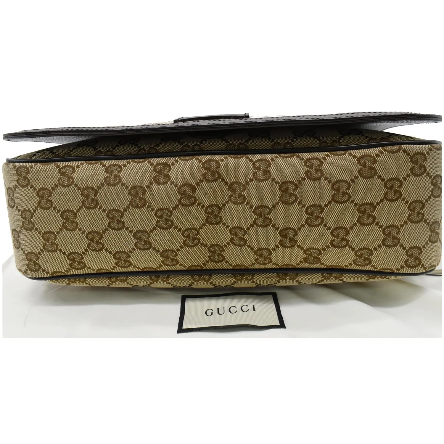 GUCCI GG Canvas Messenger Bag Dark Brown 449171 - 20% OFF