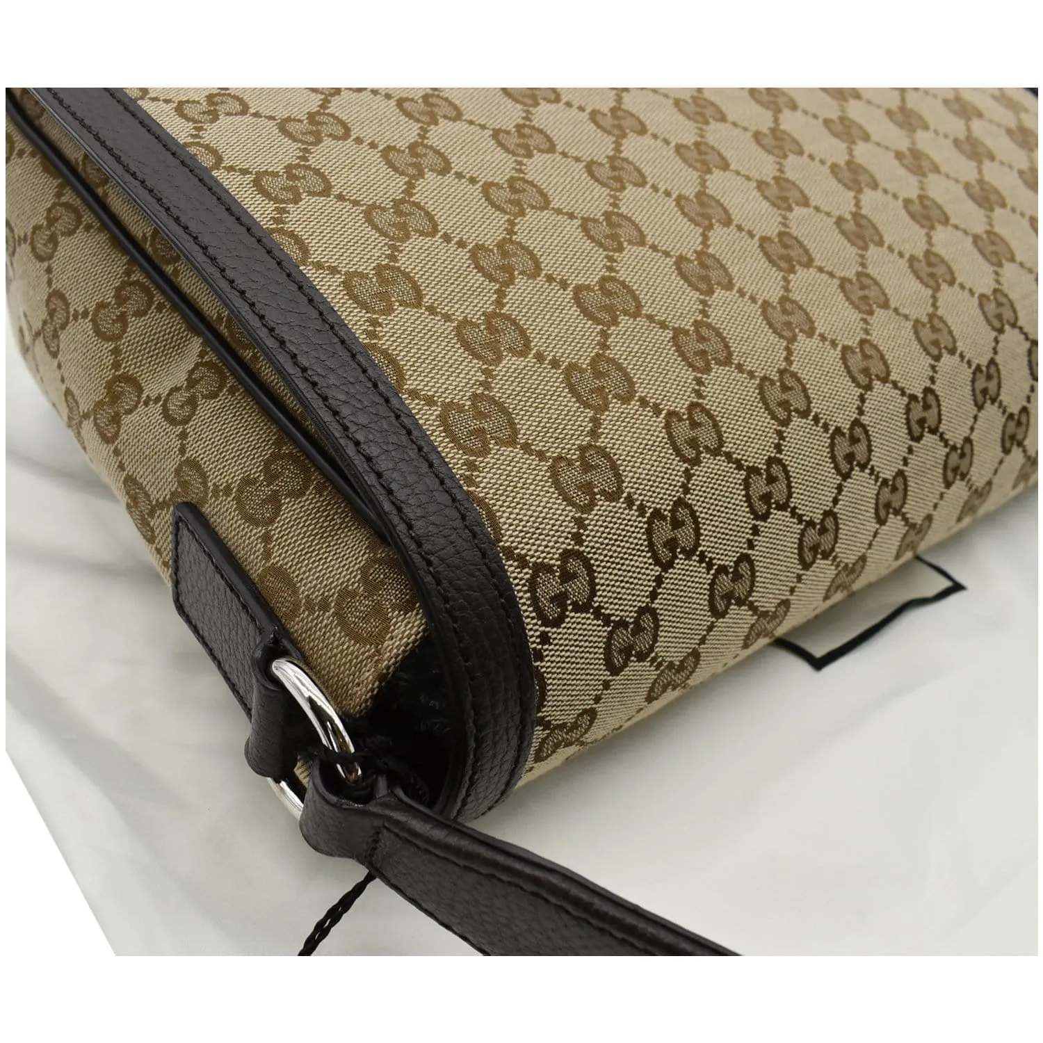 GUCCI GG Canvas Messenger Bag Dark Brown 449171 - 20% OFF